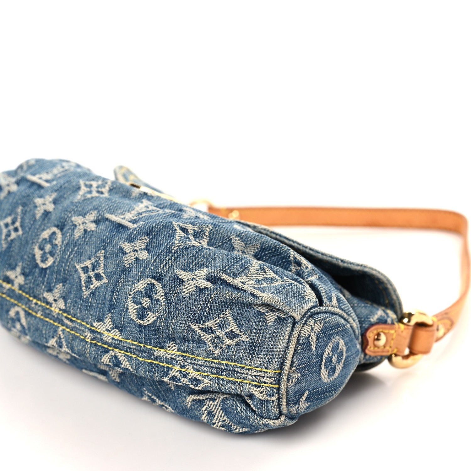 Louis Vuitton Monogram Denim Mini Pleaty Blue 8 of 9