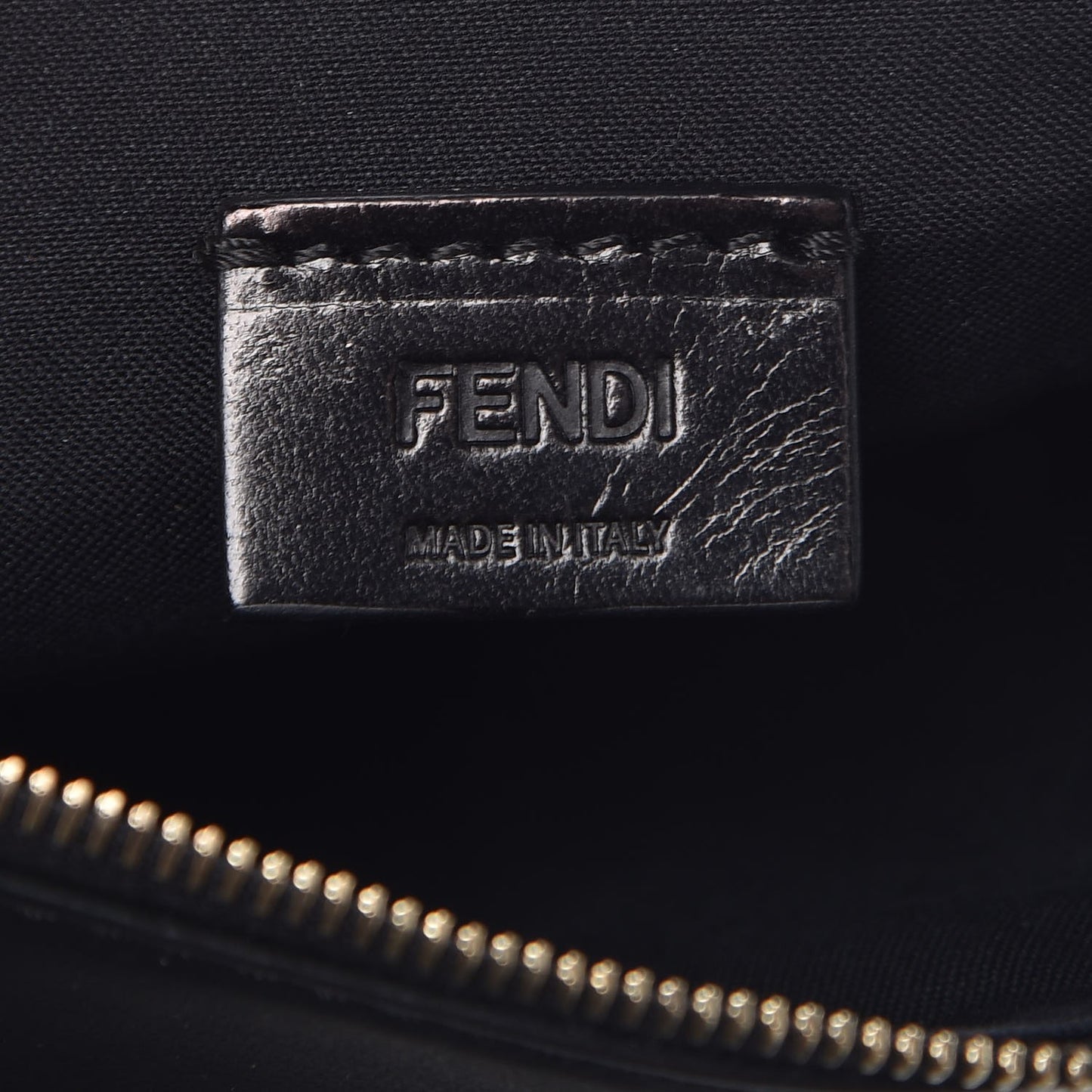 Vitello Century Opaco F is Fendi Bi-Color Triplette Pouch Set Black