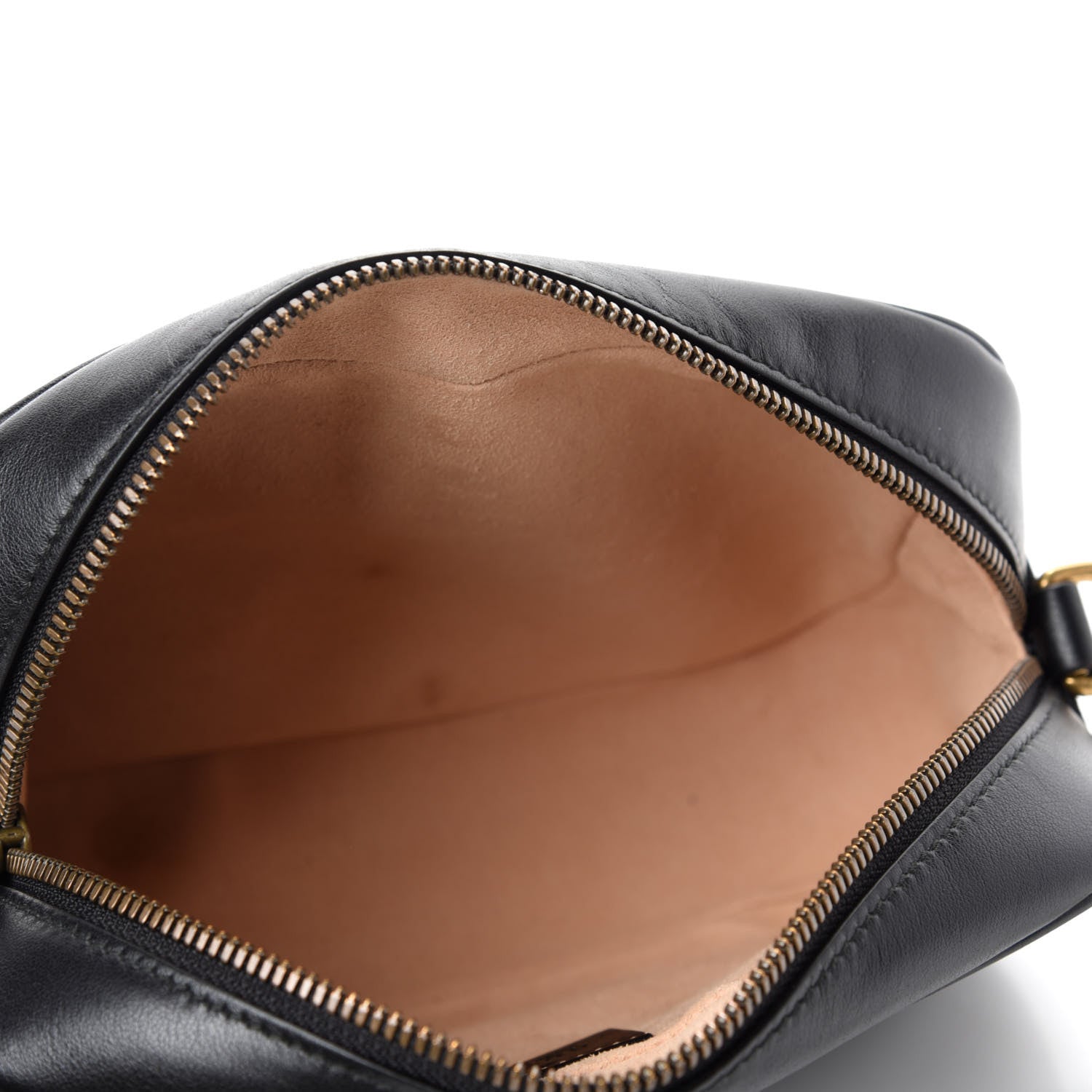 Gucci Calfskin Matelasse Small GG Marmont Chain Shoulder Bag Black 5 of 12
