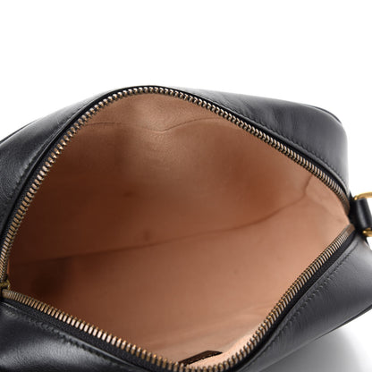 Gucci Calfskin Matelasse Small GG Marmont Chain Shoulder Bag Black 5 of 12
