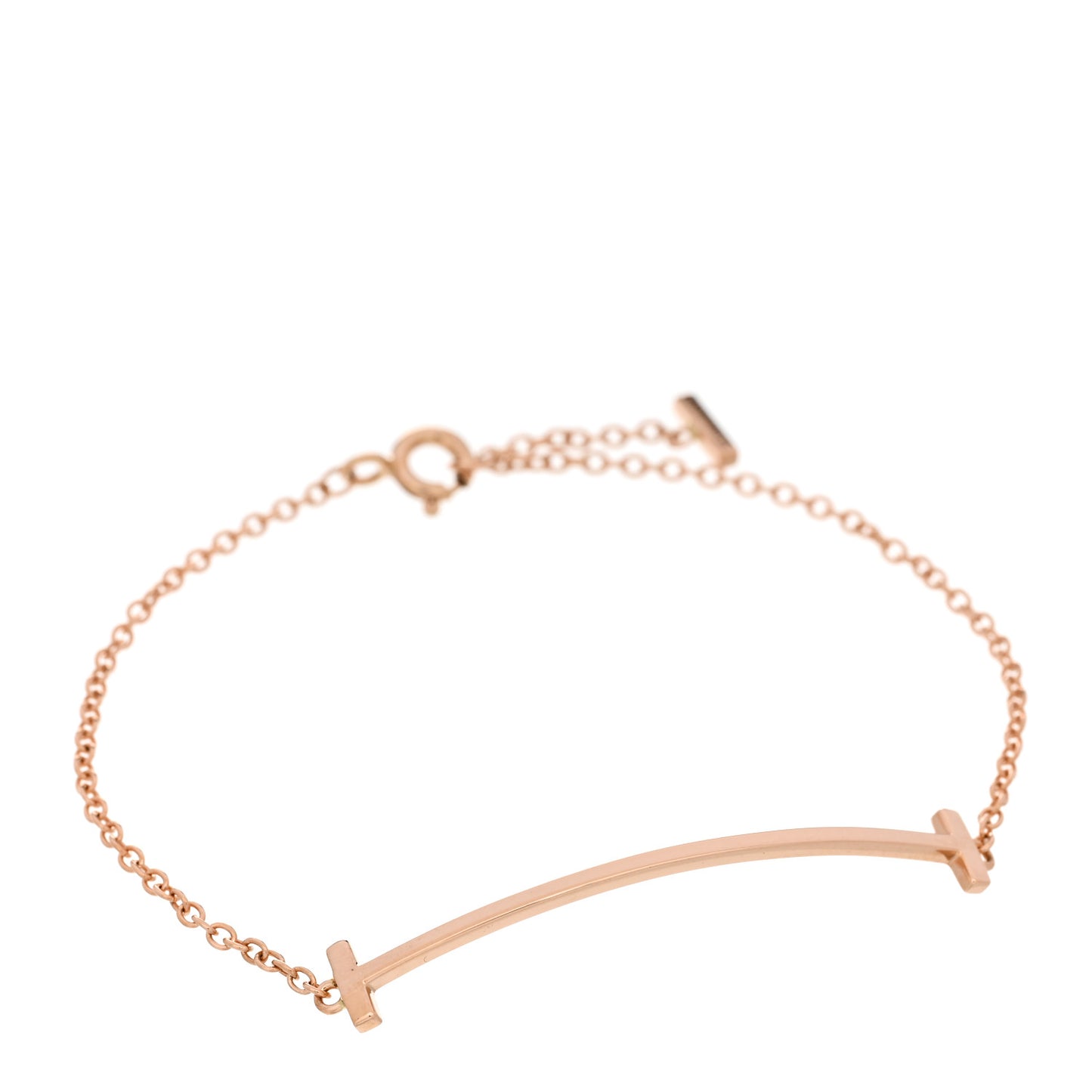 18K Rose Gold T Smile Bracelet