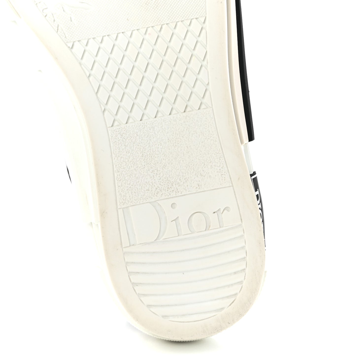 Technical Canvas Oblique Mens B23 High Top Sneakers 38 White Black