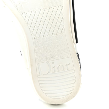 Christian Dior Technical Canvas Oblique Mens B23 High Top Sneakers 38 White Black 6 of 9