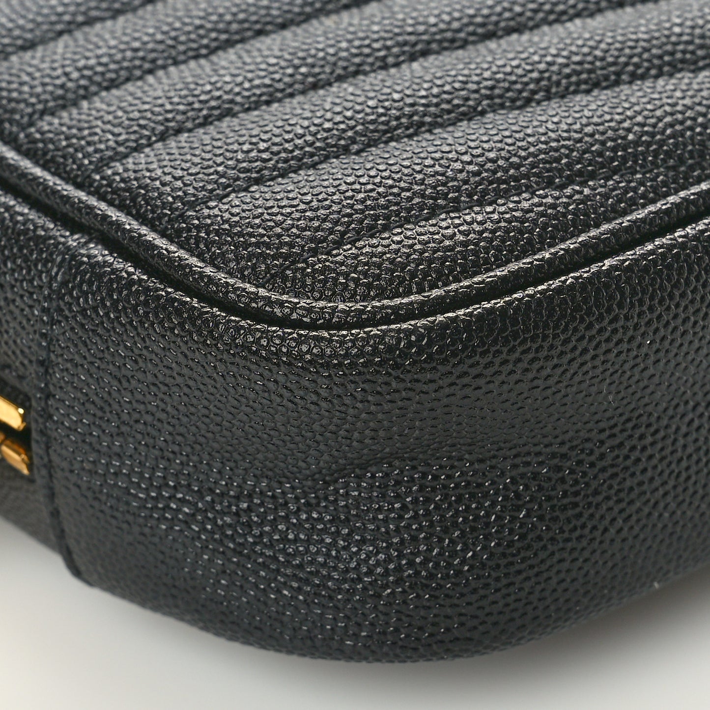 Grain De Poudre Matelasse Monogram Mini Lou Camera Bag Black