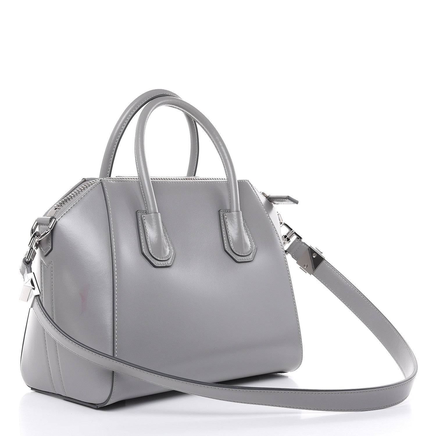Givenchy Shiny Lord Calfskin Small Antigona Pearl Grey 5 of 17