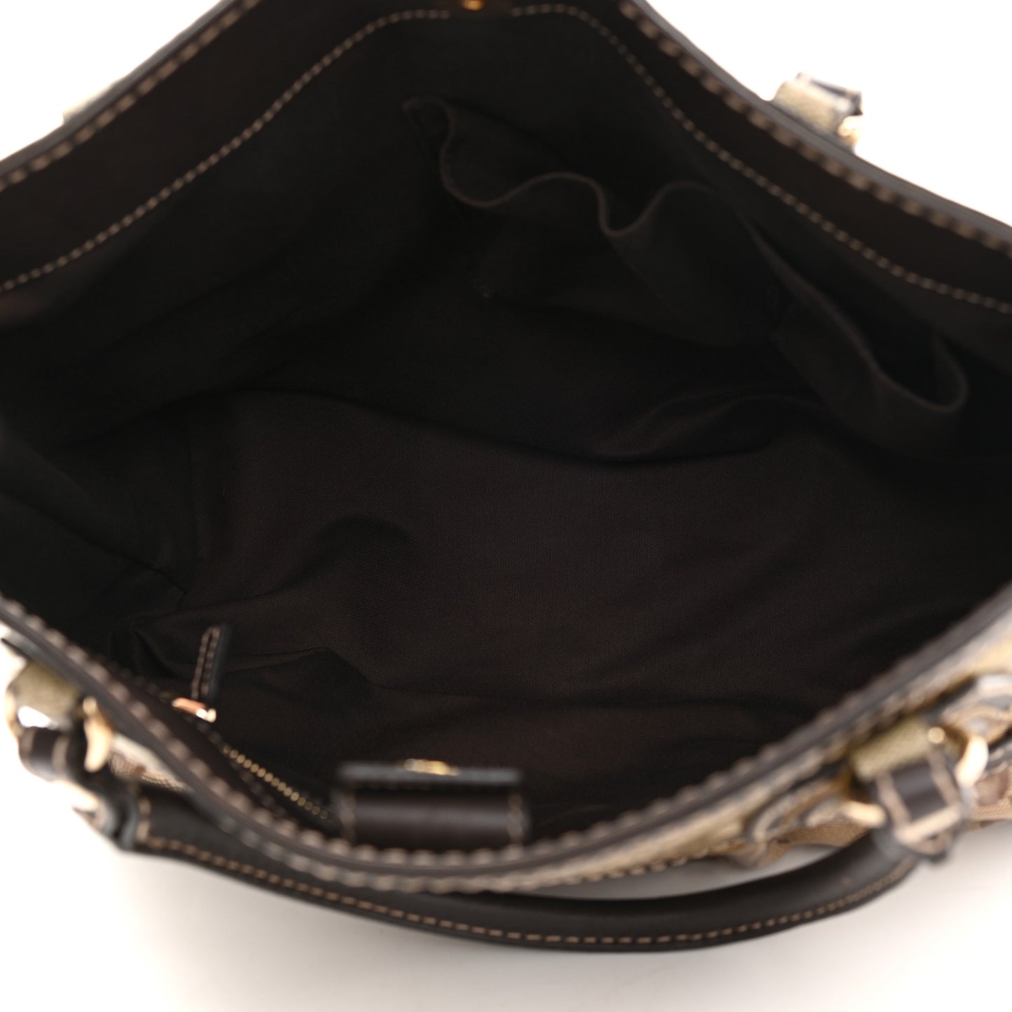 Crystal Monogram Medium Mix Tote Brown
