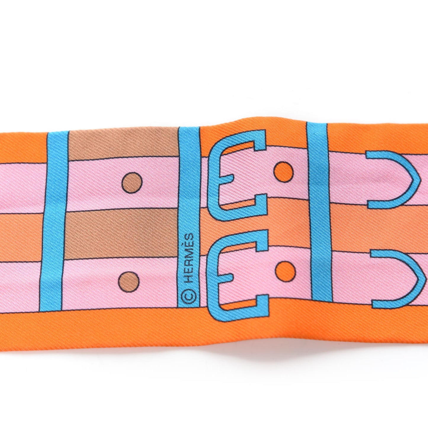 Silk Rocabar Twilly Orange Bleu Ciel