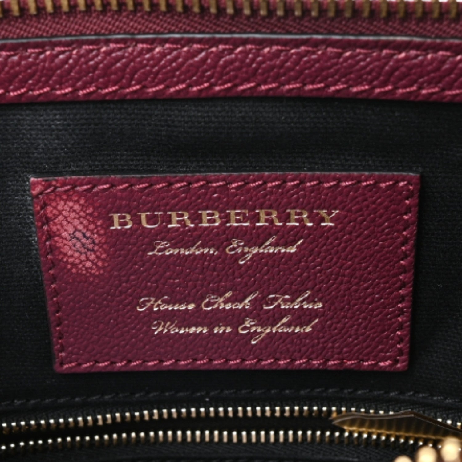 Burberry Soft Grain Calfskin House Check Small Helmsley Crossbody Dark Plum 7 of 8