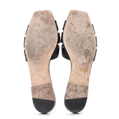 Saint Laurent Calfskin Nu Pied 05 Slide Sandals 39.5 Black 7 of 15
