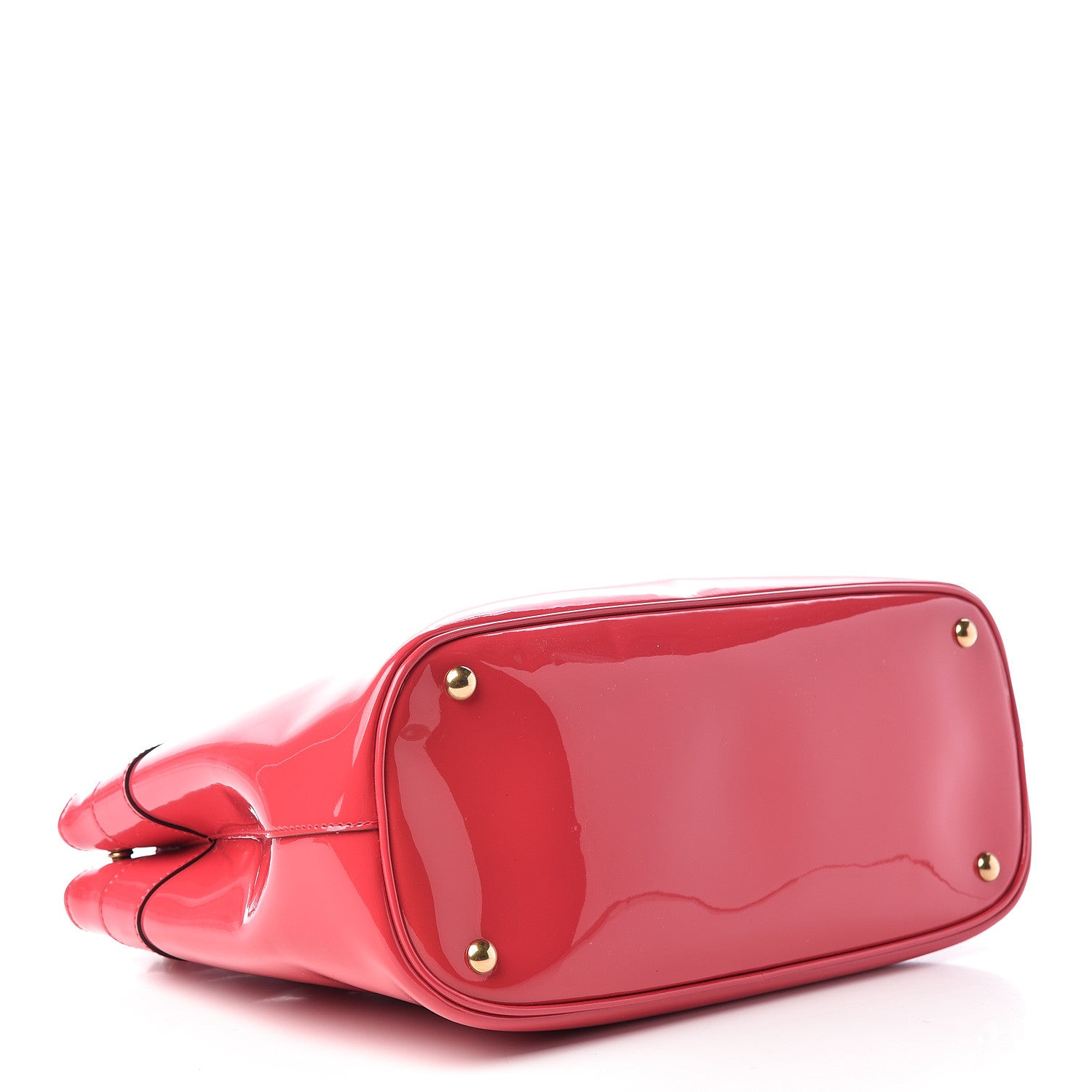 Gucci Patent Medium Bright Bit Top Handle Tote Shocking Pink 4 of 12