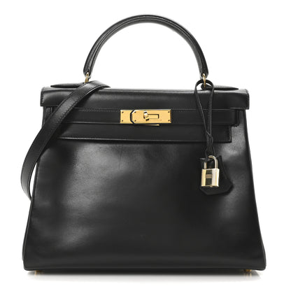 Hermes Box Kelly Retourne 28 Black 1 of 10