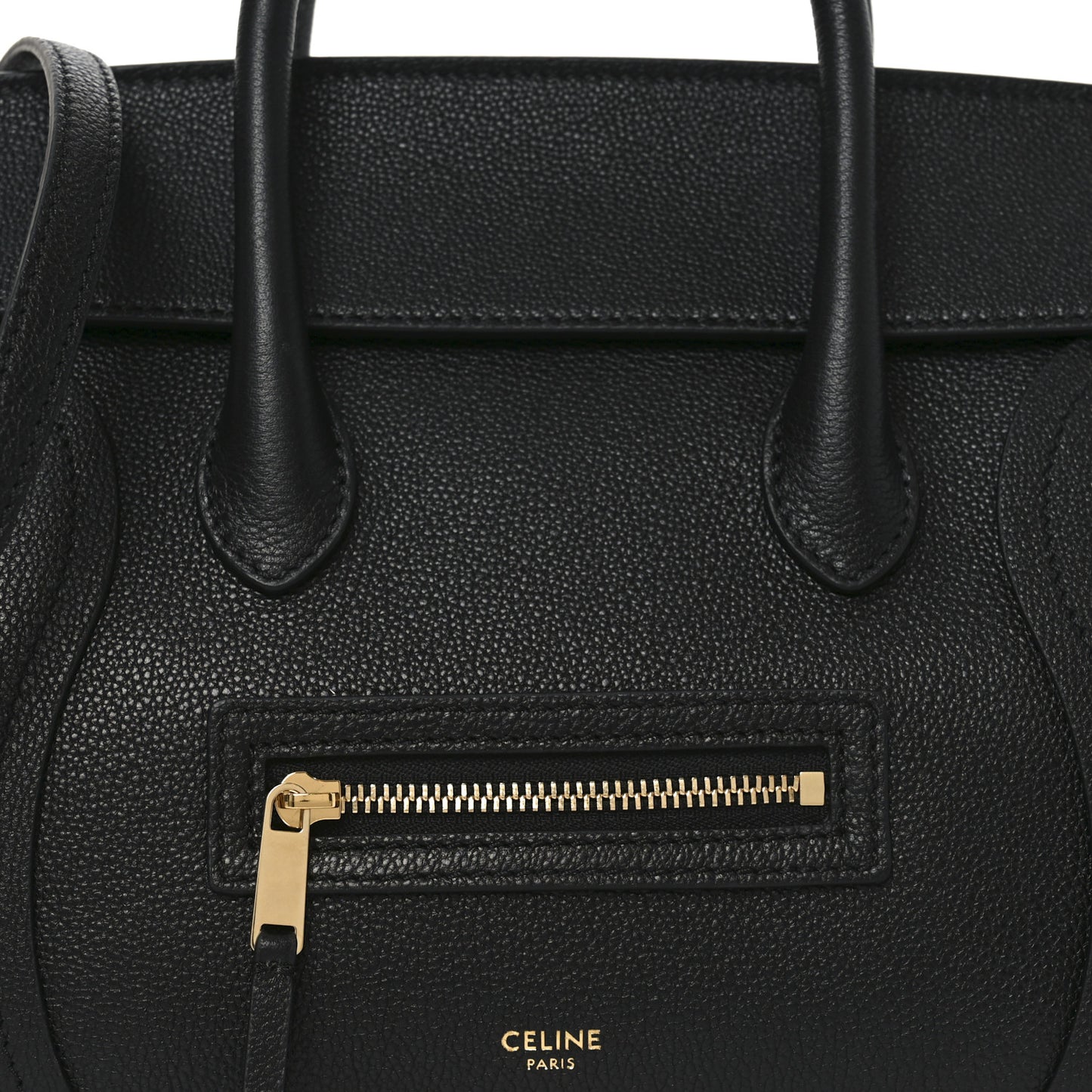 Supple Shiny Lambskin Little New Luggage Black
