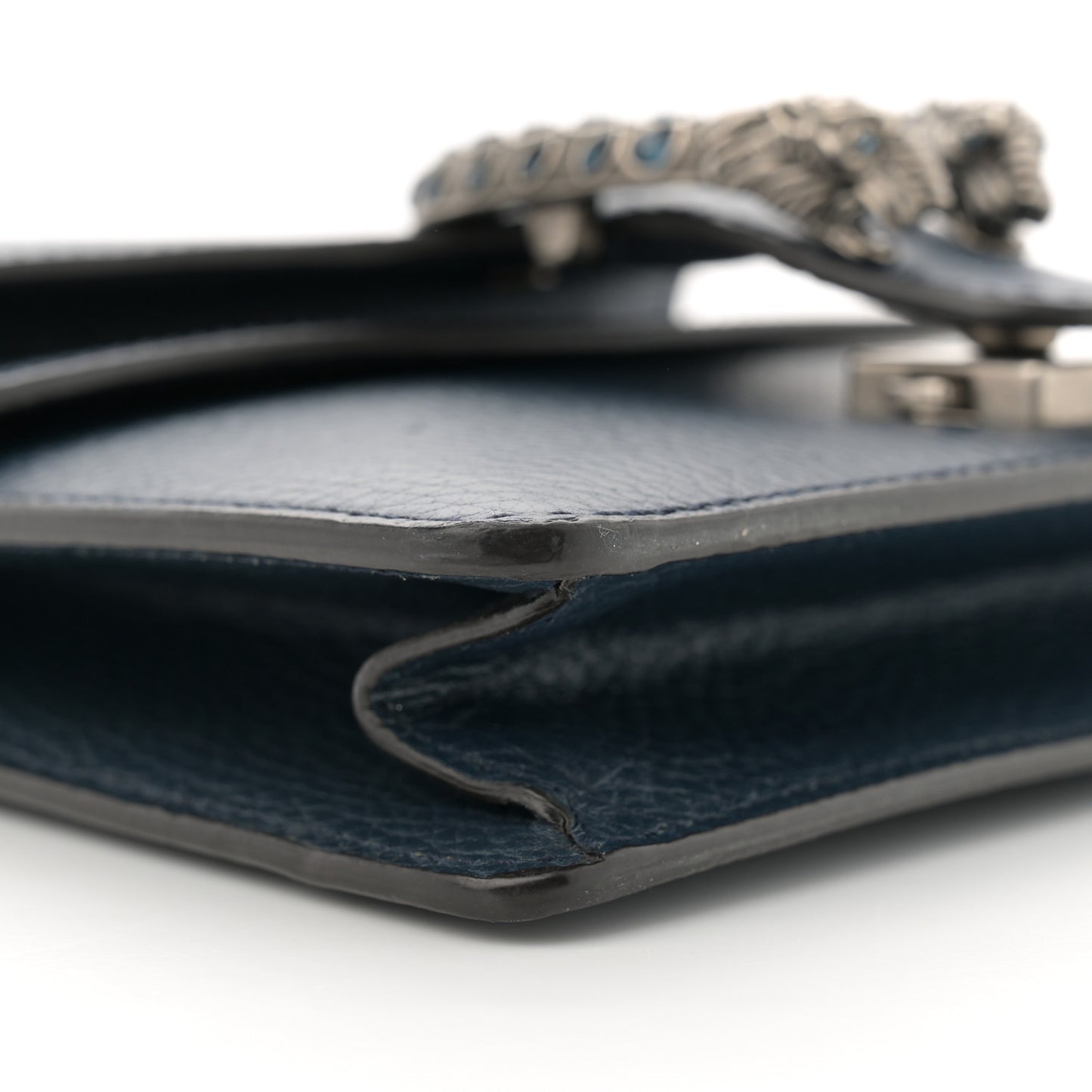 Dollar Calfskin Crystal Mini Dionysus Shoulder Bag Blue Agata Montana Sapphire