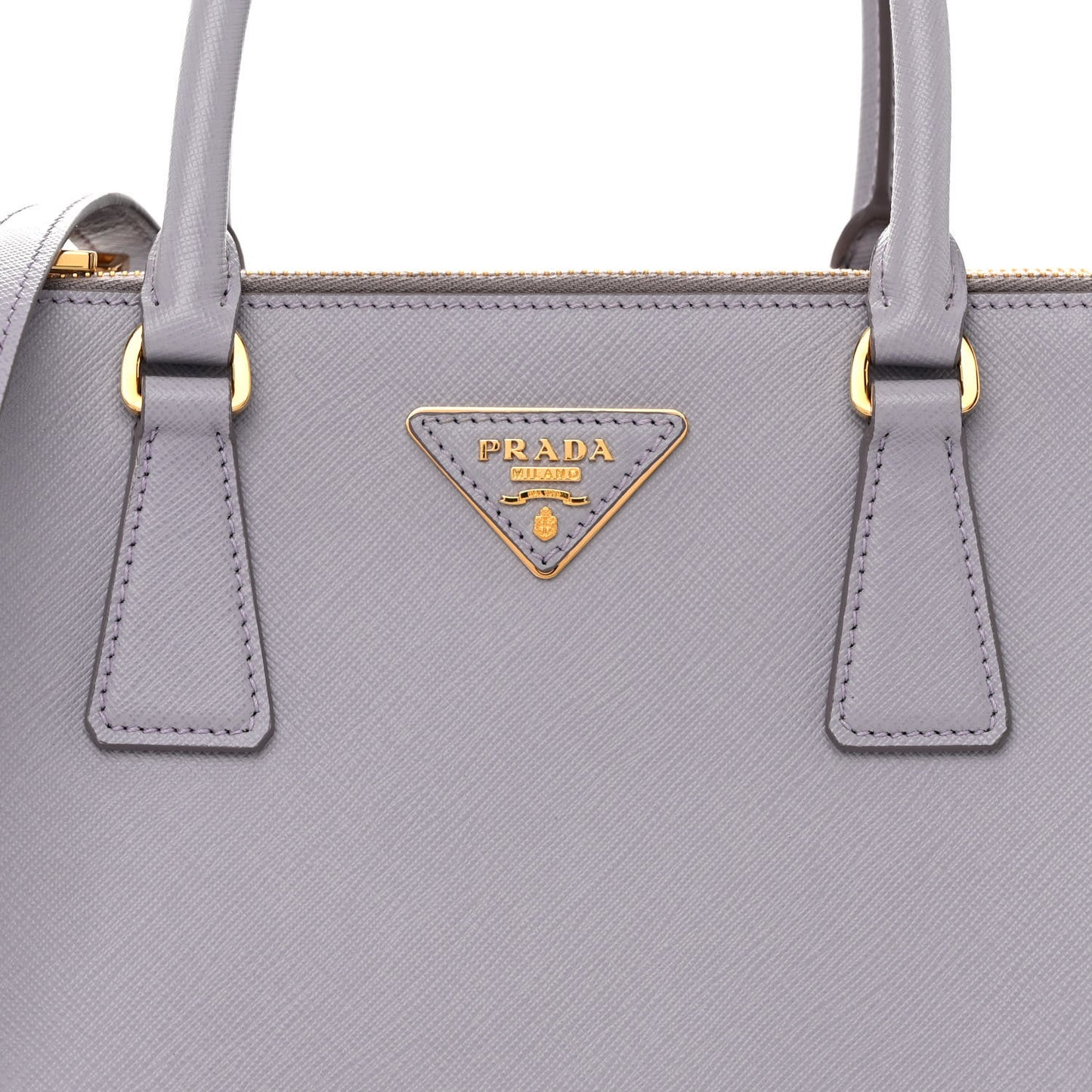Saffiano Small Galleria Double Zip Tote Glicine