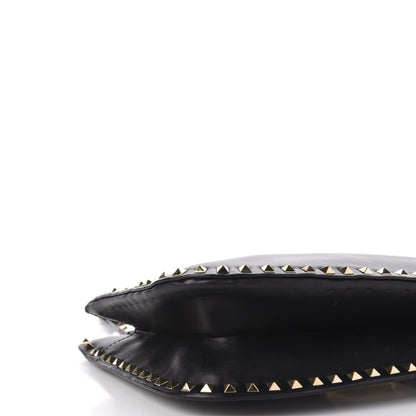 Valentino Garavani Vitello Rockstud Shoulder Satchel Black 8 of 11