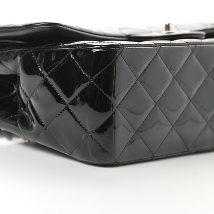 Chanel Patent Quilted Jumbo Double Flap Black 9 of 13