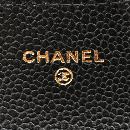 Chanel Caviar Quilted Flap Card Holder Wallet Black 6 of 10