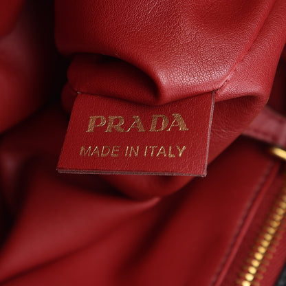 Prada Soft Calf Frame Shoulder Bag Black 8 of 9