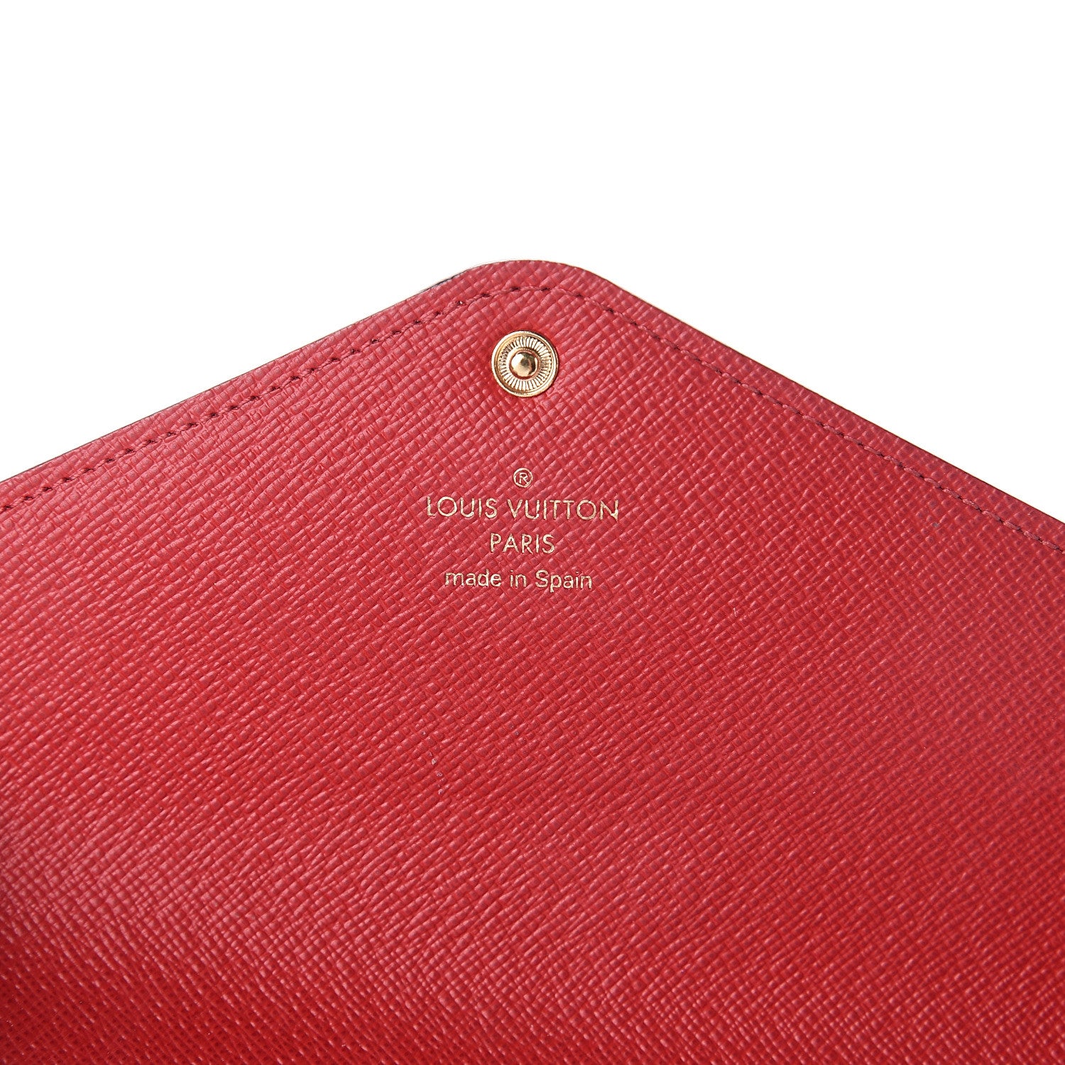Louis Vuitton Damier Ebene Josephine Wallet Red 5 of 6