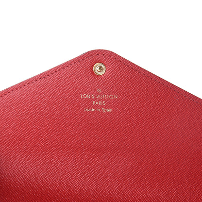 Louis Vuitton Damier Ebene Josephine Wallet Red 5 of 6