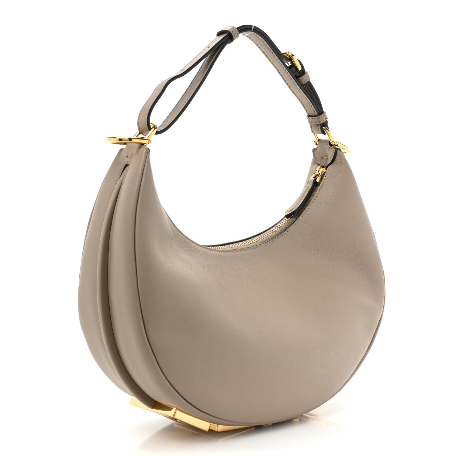 Fendi Vitello Grace Matte Small Fendigraphy Hobo Bag Nuvola 3 of 10
