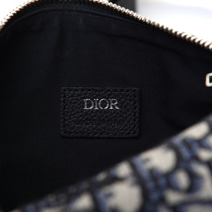 Christian Dior Oblique Roller Messenger Bag Blue 8 of 16