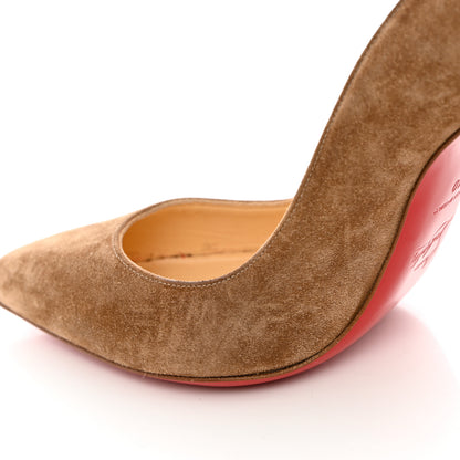Christian Louboutin Suede Pigalle Follies 100 Pumps 40 Fennec 8 of 10