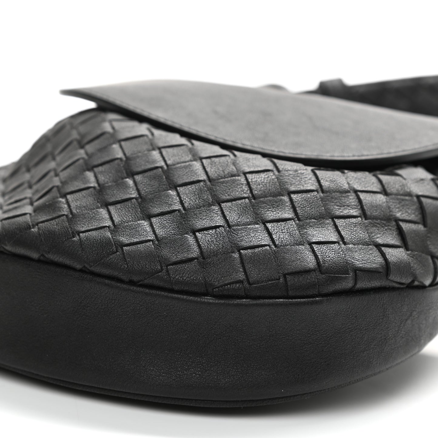 Nappa Intrecciato Belt Bag Nero Black