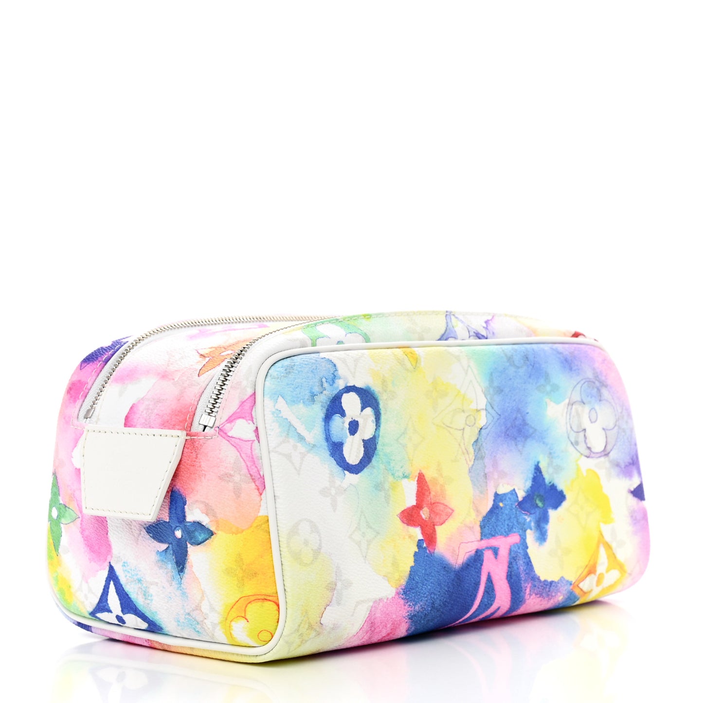 Monogram Watercolor Dopp Kit Toilet Pouch Multicolor