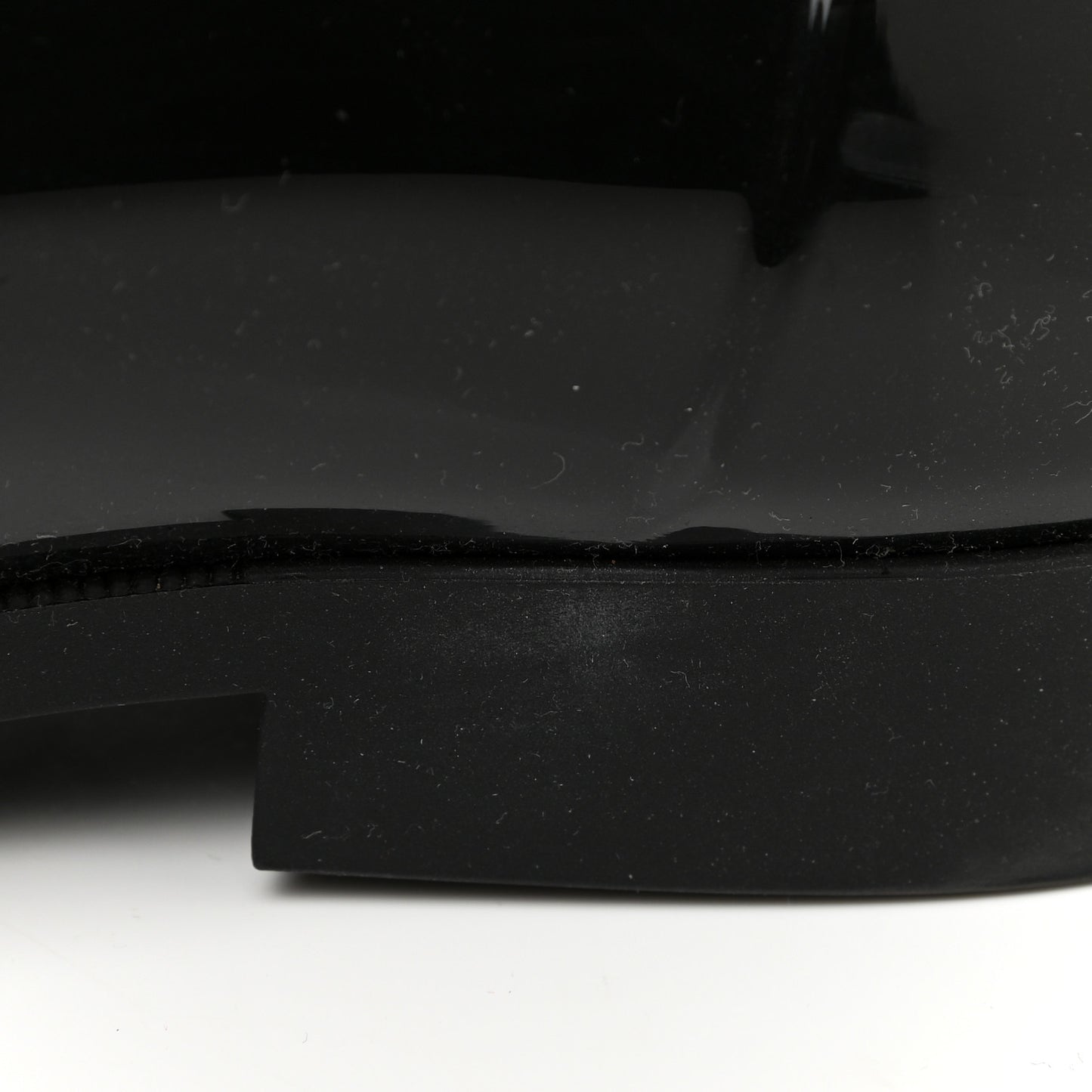 Rubber Embossed Monogram Drops High Rain Boots 37 Black