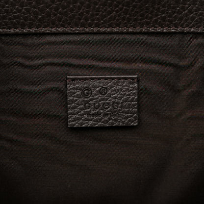 Gucci Monogram Dollar Calfskin O Drawstring Backpack Beige Ebony Testa di Moro Dark Chocolate 5 of 11