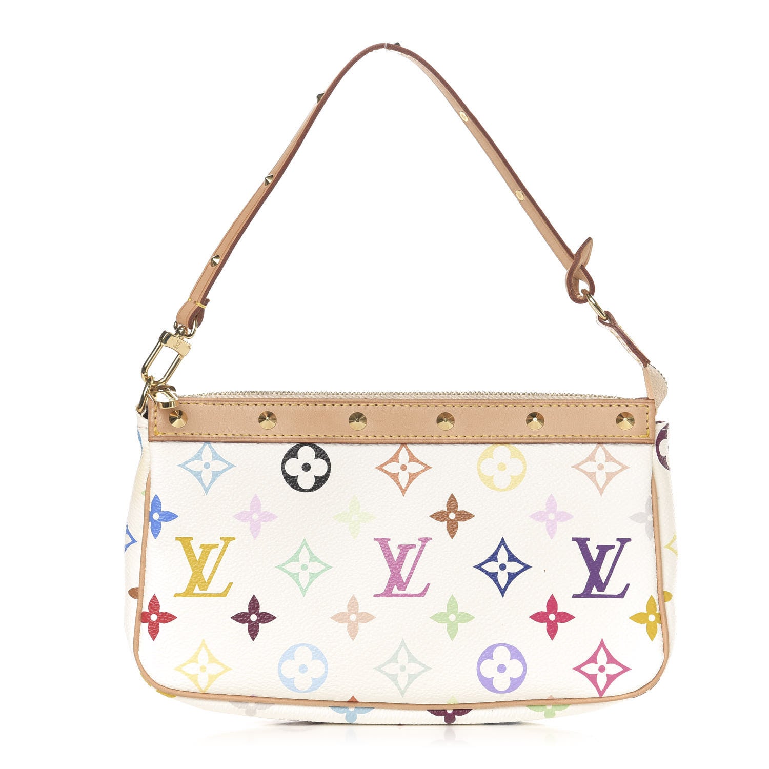 Louis Vuitton Monogram Multicolor Pochette Accessories White 1 of 11