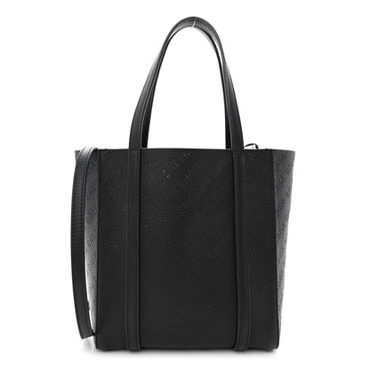 Balenciaga Smooth Calfskin Logo Perforated XXS Everyday Tote Black 1 of 12
