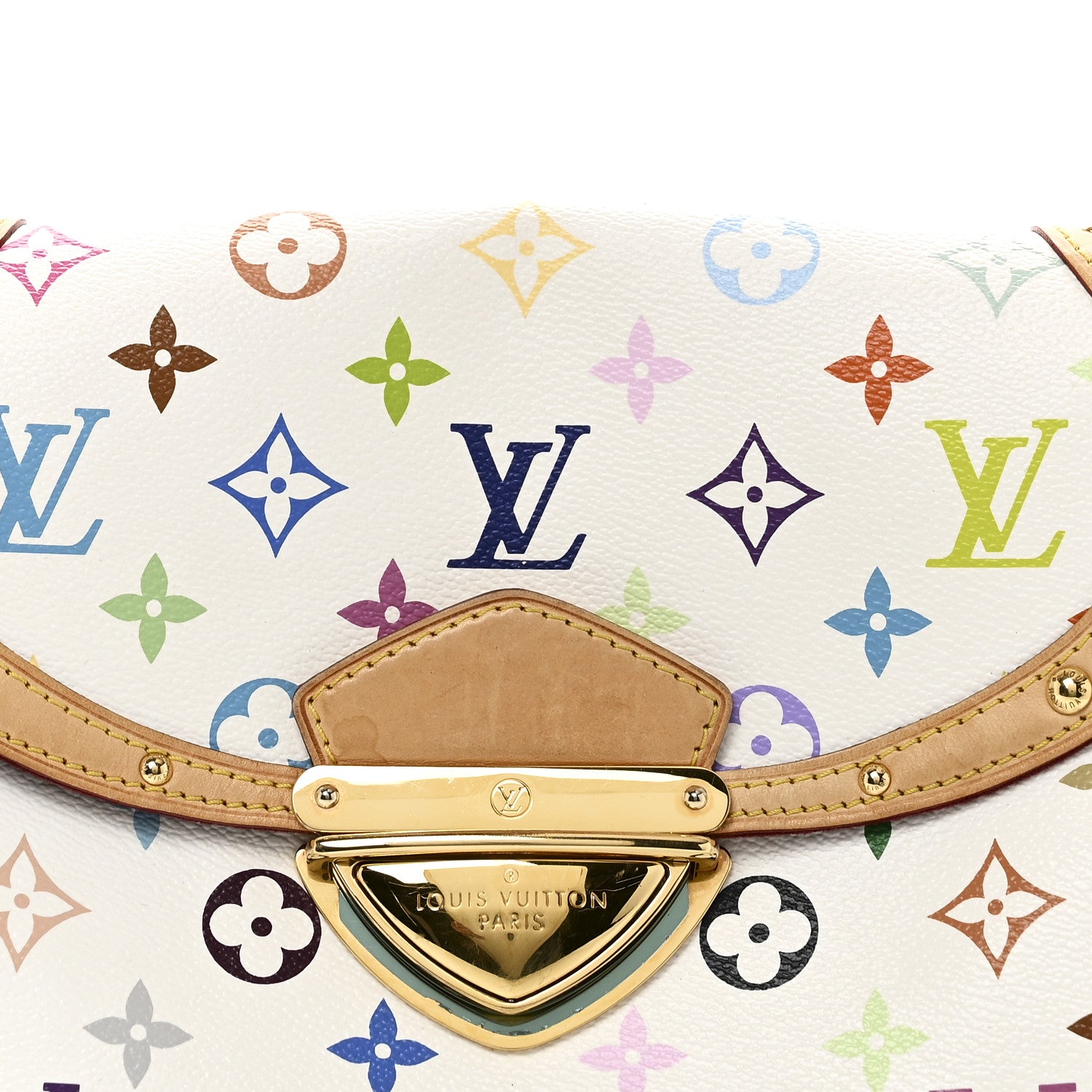 Louis Vuitton Monogram Multicolor Beverly MM White 7 of 9