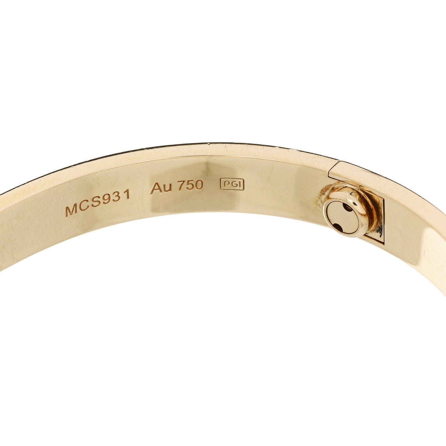 Cartier 18K Yellow Gold LOVE Bracelet 17 8 of 9