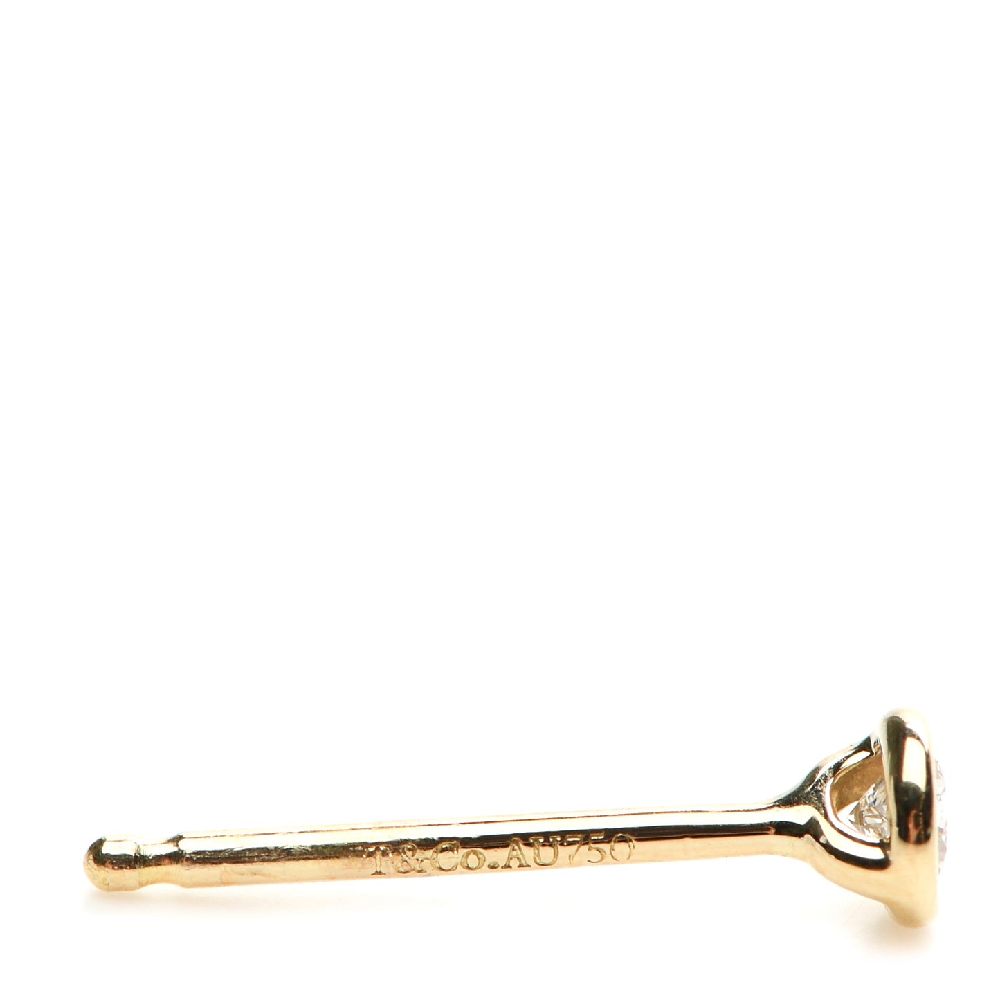 18K Yellow Gold Diamond .16ctw Elsa Peretti Diamonds By The Yard Earrings