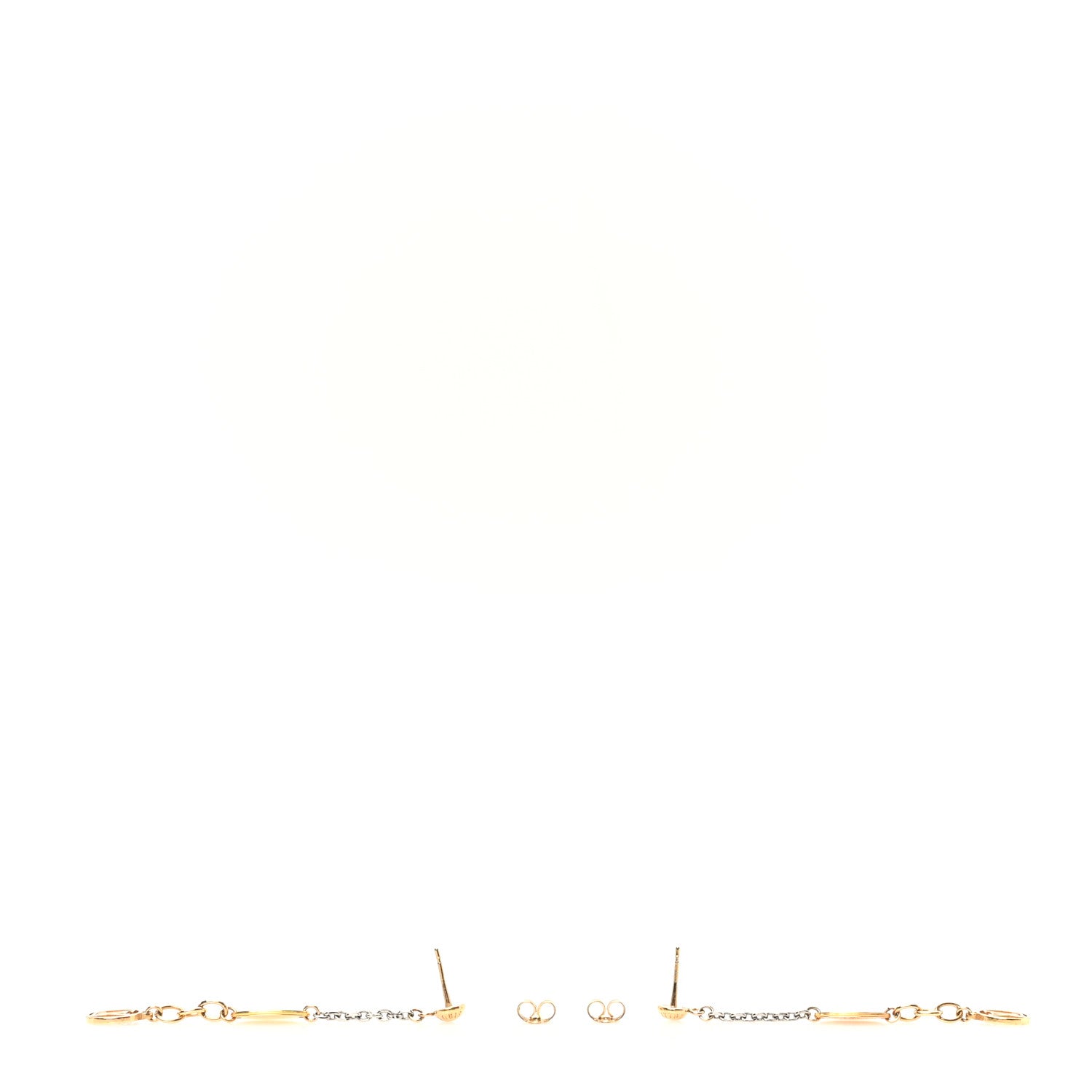 Louis Vuitton Logomania Earrings Gold 3 of 5