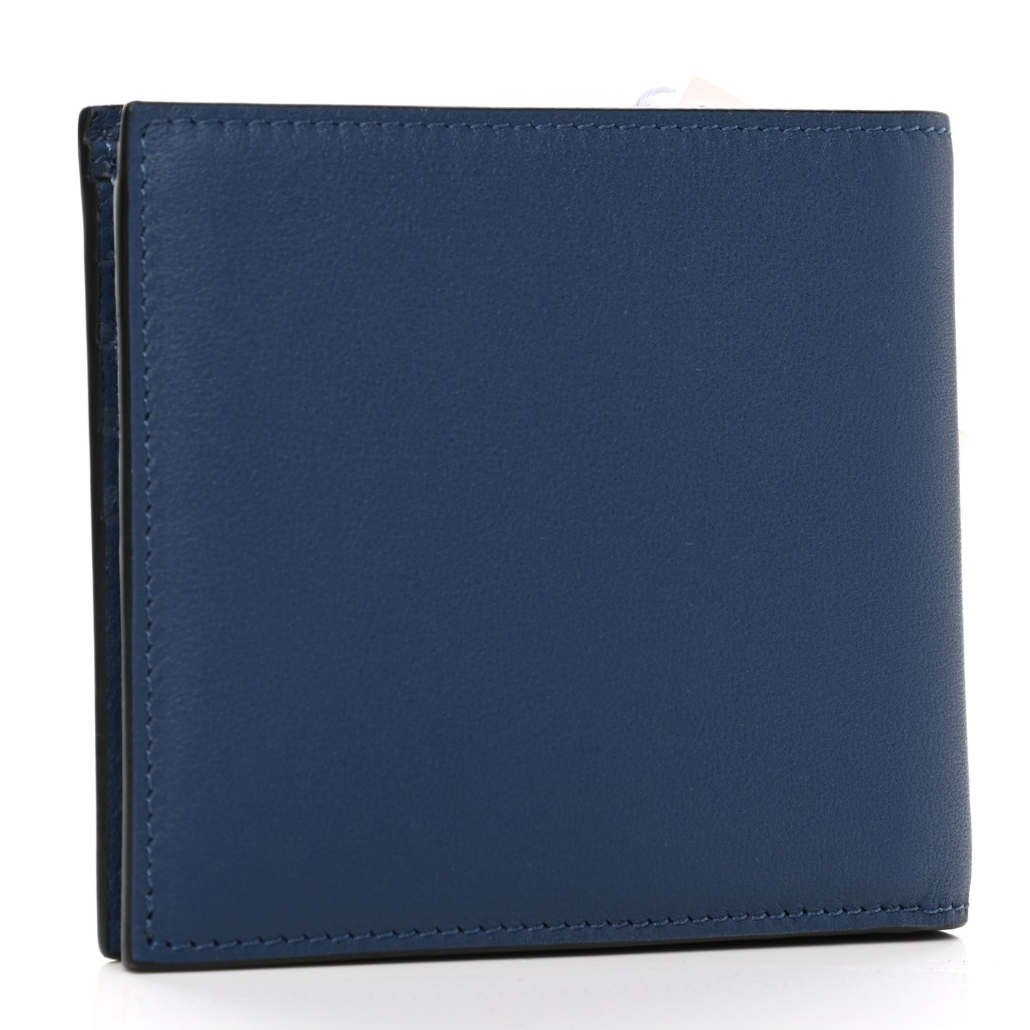 Calfskin VLogo Signature Wallet Indigo