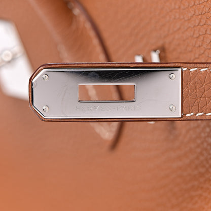 Hermes Taurillon Clemence Birkin 35 Gold 22 of 41