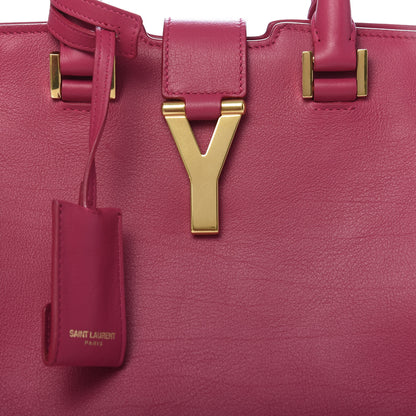 Saint Laurent Calfskin Small Classic Y Cabas Fuchsia 10 of 10