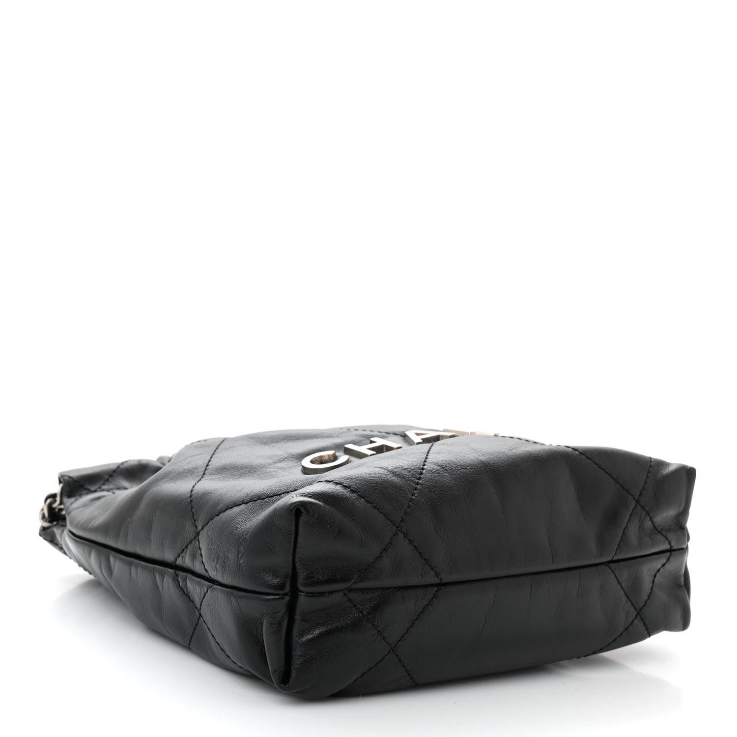 Chanel Shiny Calfskin Quilted Mini Chanel 22 Black 4 of 10