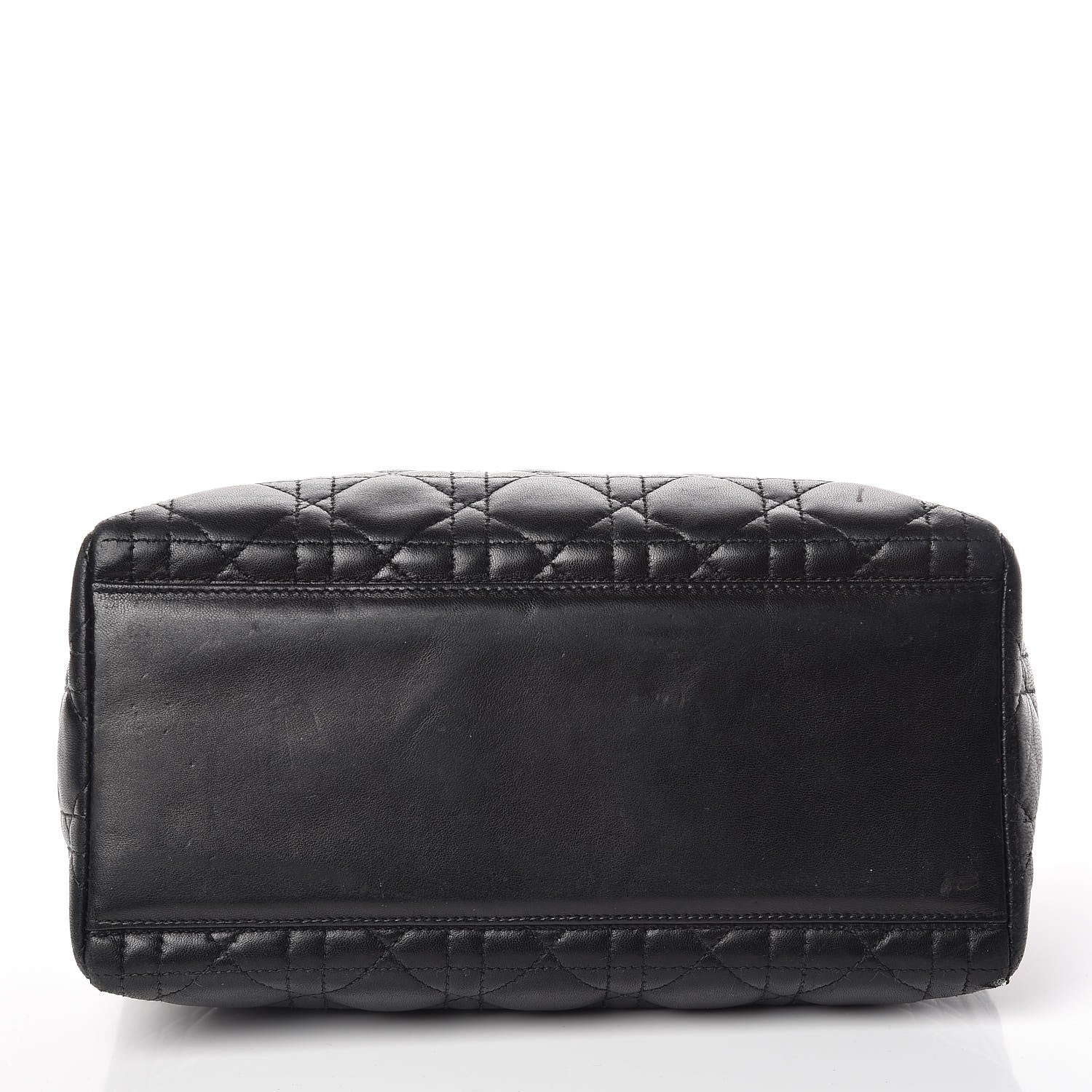 Christian Dior Lambskin Cannage Medium Lady Dior Black 16 of 16