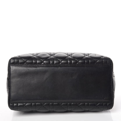 Christian Dior Lambskin Cannage Medium Lady Dior Black 16 of 16