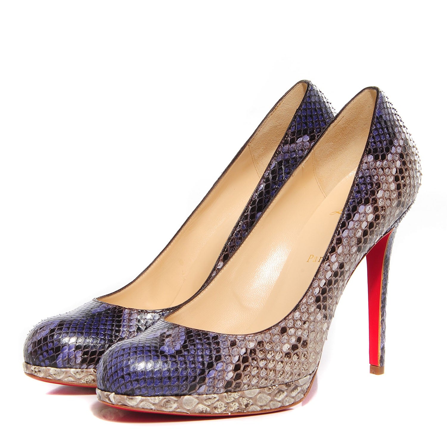 Christian Louboutin Python New Simple 120 Pumps 40.5 Indio 3 of 6