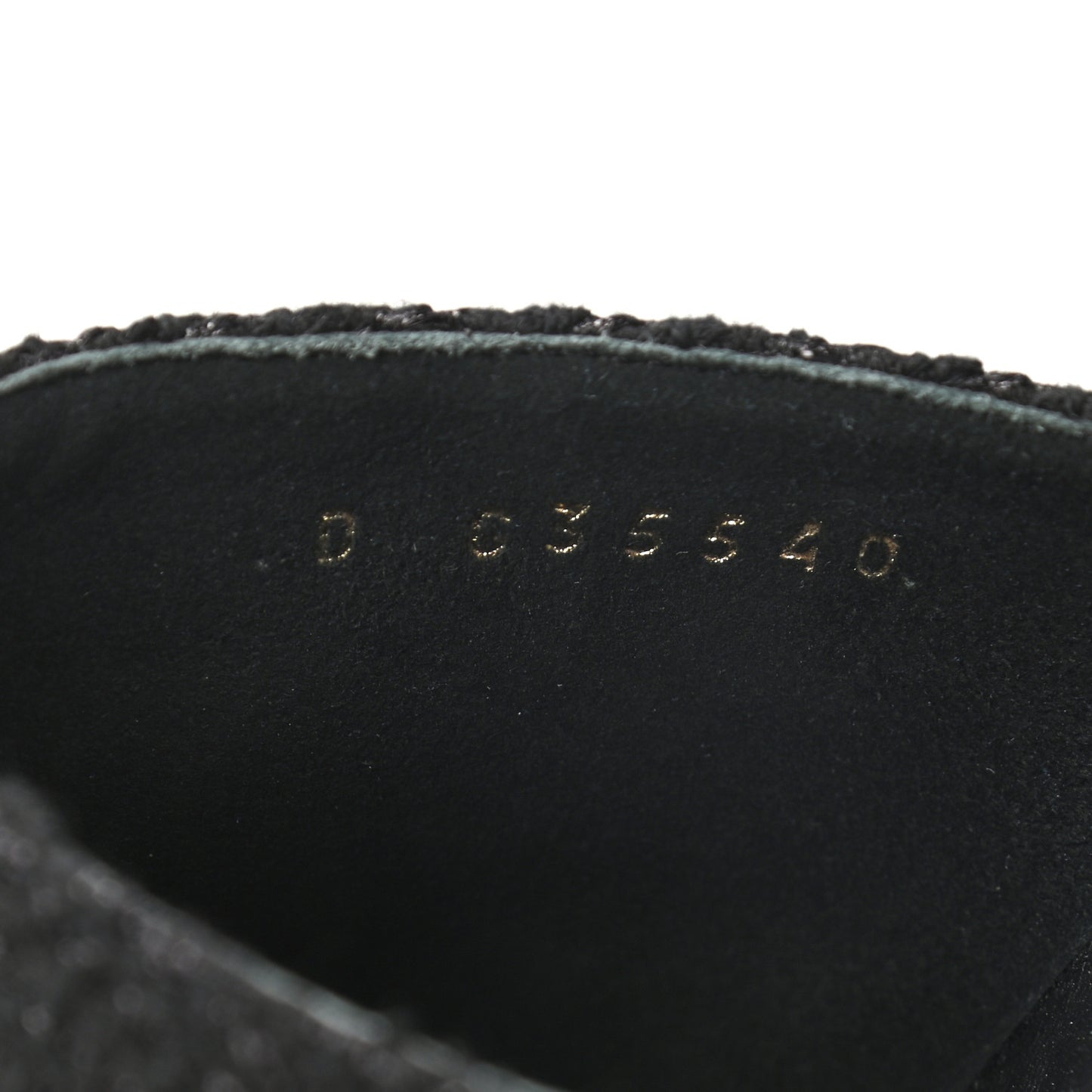 Tweed Grosgrain Cap Toe Pearl Mule 41 Black