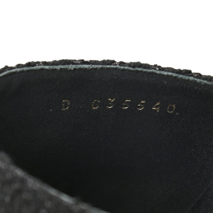 Chanel Tweed Grosgrain Cap Toe Pearl Mule 41 Black 6 of 8