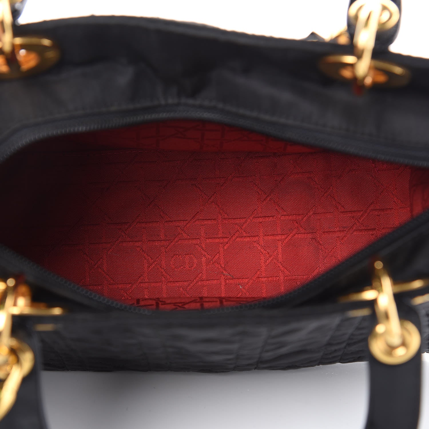 Christian Dior Nylon Cannage Medium Lady Dior Black 5 of 12