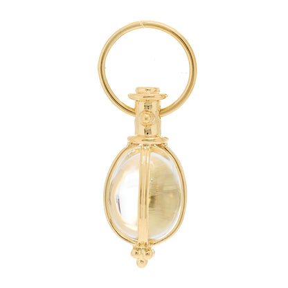Temple St. Clair 18K Yellow Gold Rock Crystal XS Amulet Pendant 4 of 5