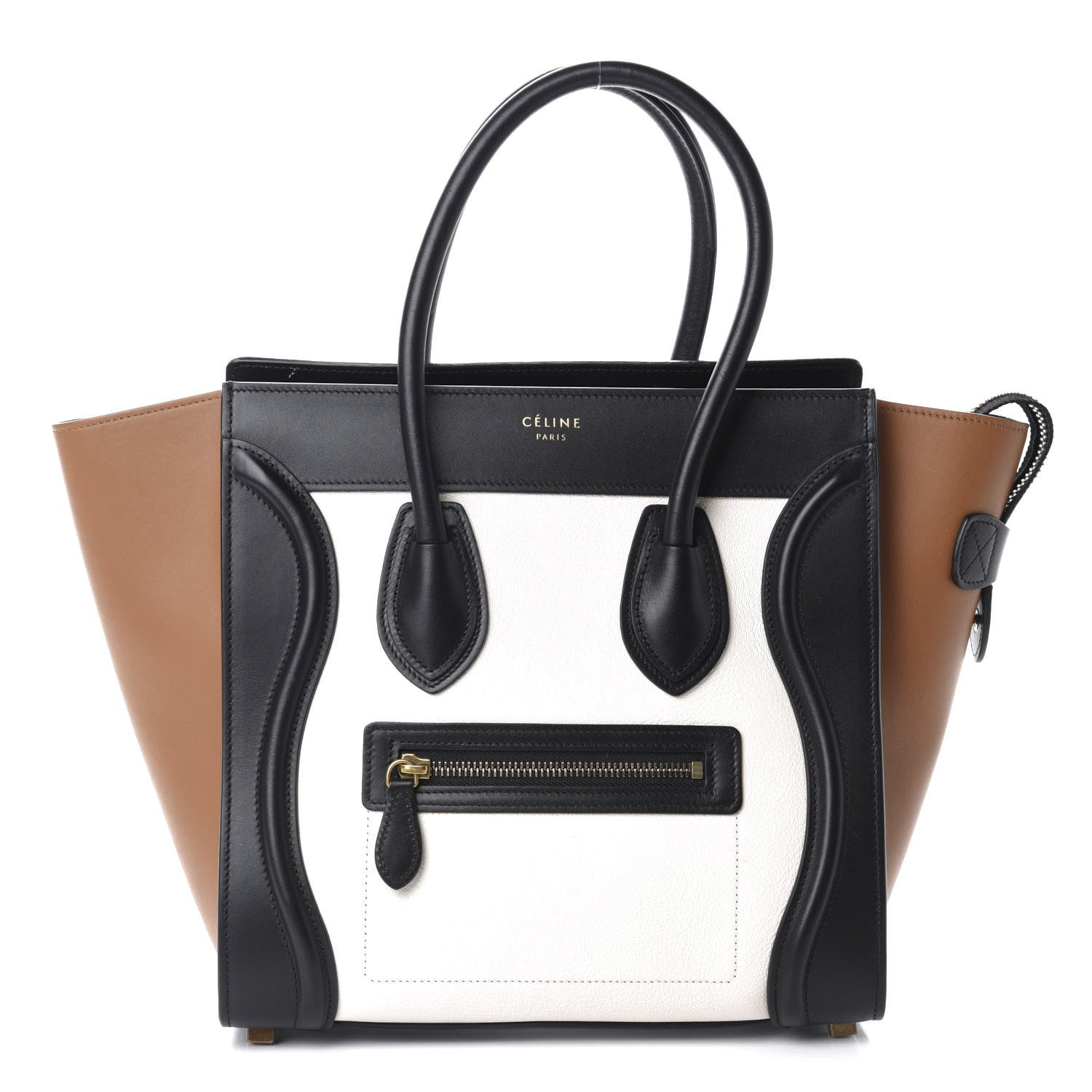 Celine Baby Grained Calfskin Tri-color Micro Luggage White 1 of 12
