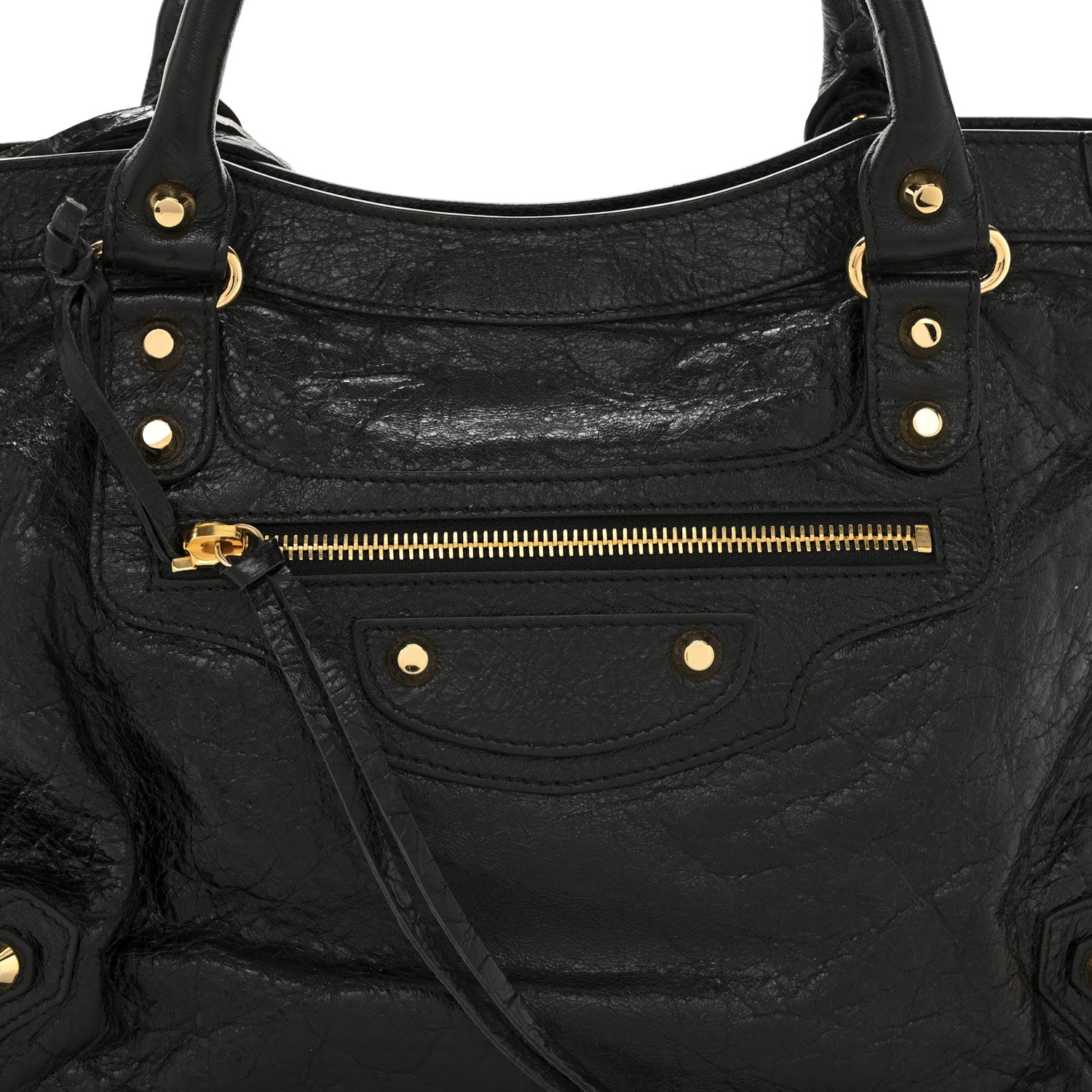 Balenciaga Agneau Classic Gold Hardware City Black 8 of 12